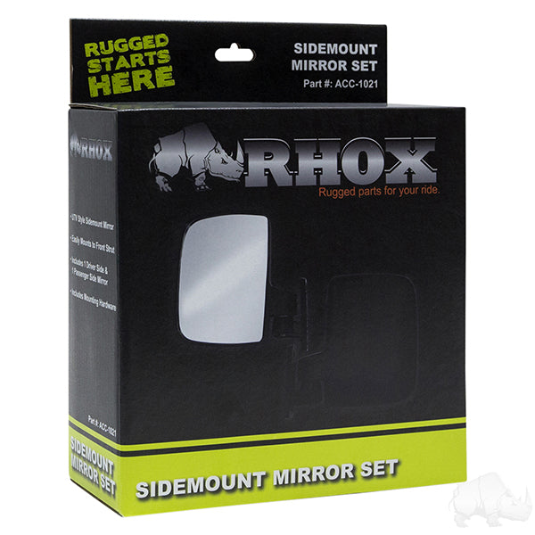 Mirror, SET OF 2, UTV Style Side Mount