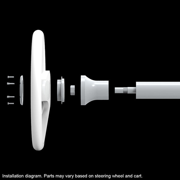 RHOX Steering Wheel, Aviator 4 Black Grip/Brushed Aluminum Spokes 13" Diameter