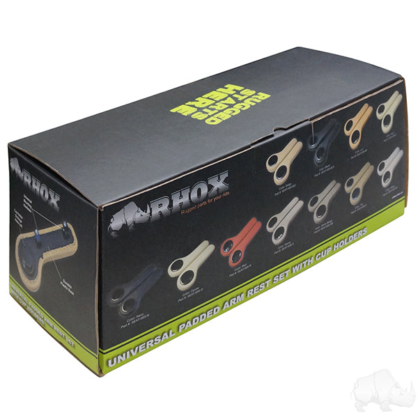 RHOX Arm Rest with Cup Holder Set, Tan