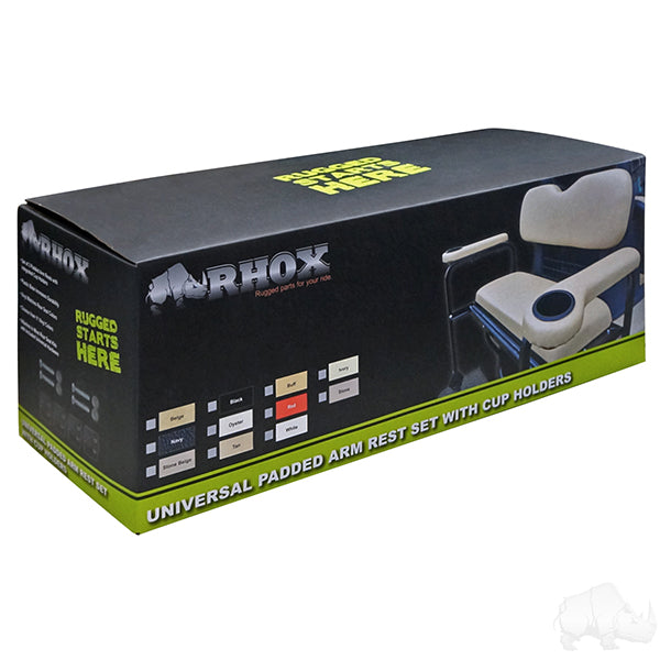 RHOX Arm Rest with Cup Holder Set, Tan