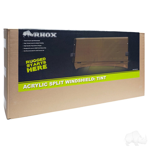 Windshield, Tinted 2 Piece, E-Z-Go RXV 08-23