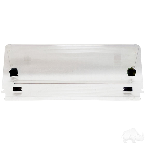 Windshield, Impact Modified Clear 2 Piece, E-Z-Go TXT 14+